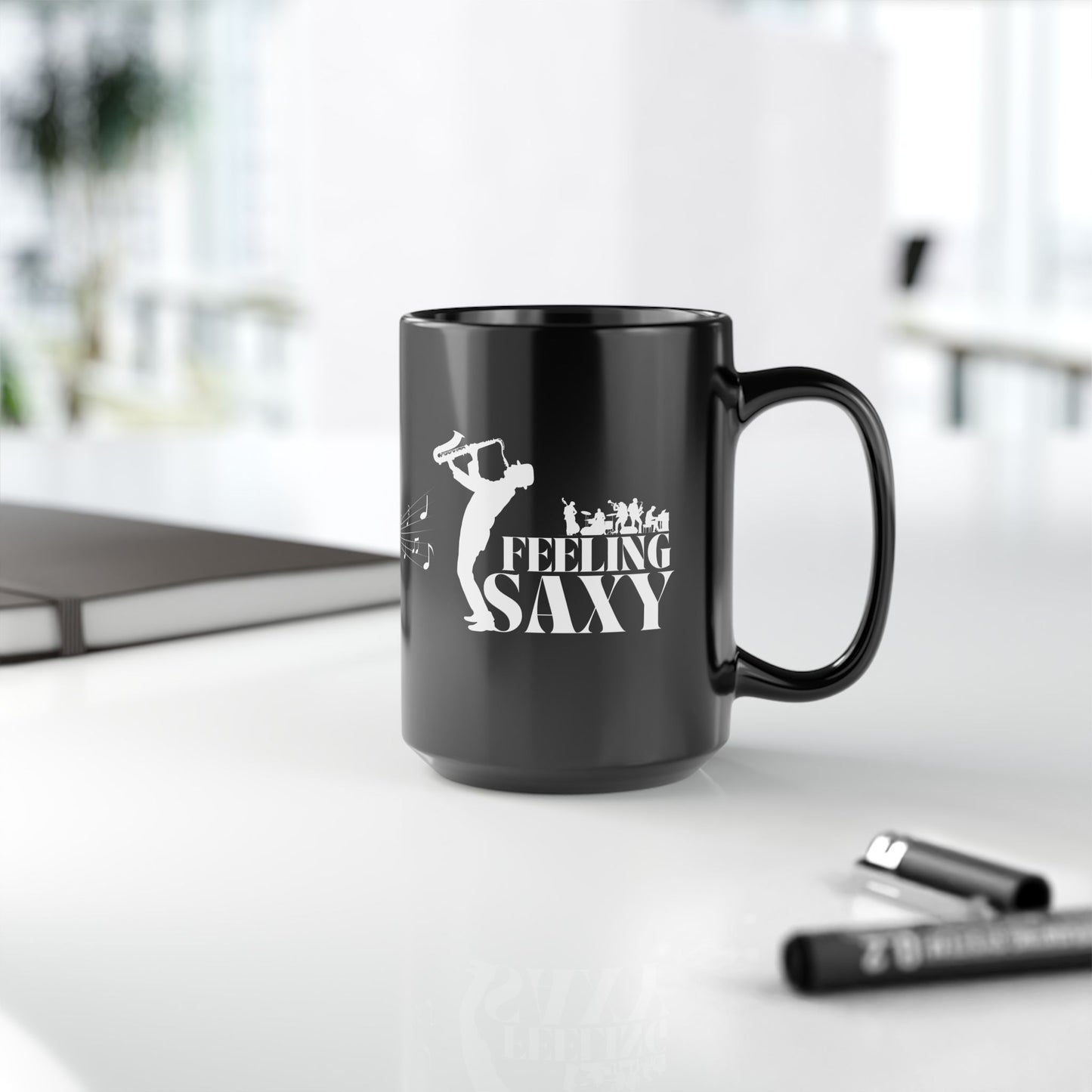 Feeling Saxy | Black Mug | White Mug (11oz, 15oz)