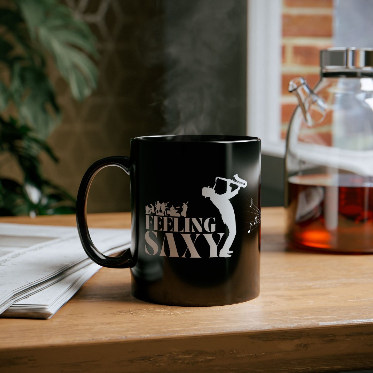 Feeling Saxy | Black Mug | White Mug (11oz, 15oz)