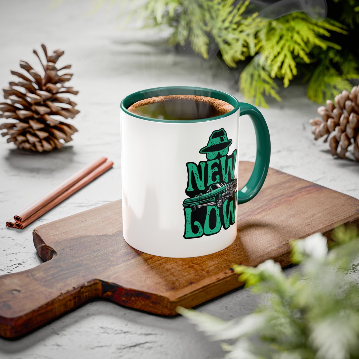 New Low | Green Accent Mug (11oz, 15oz)