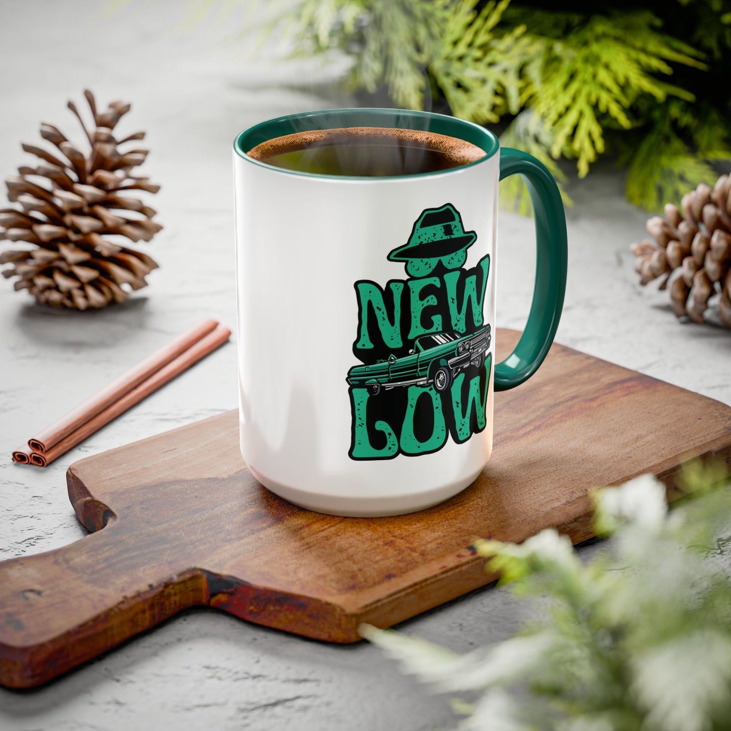 New Low | Green Accent Mug (11oz, 15oz)