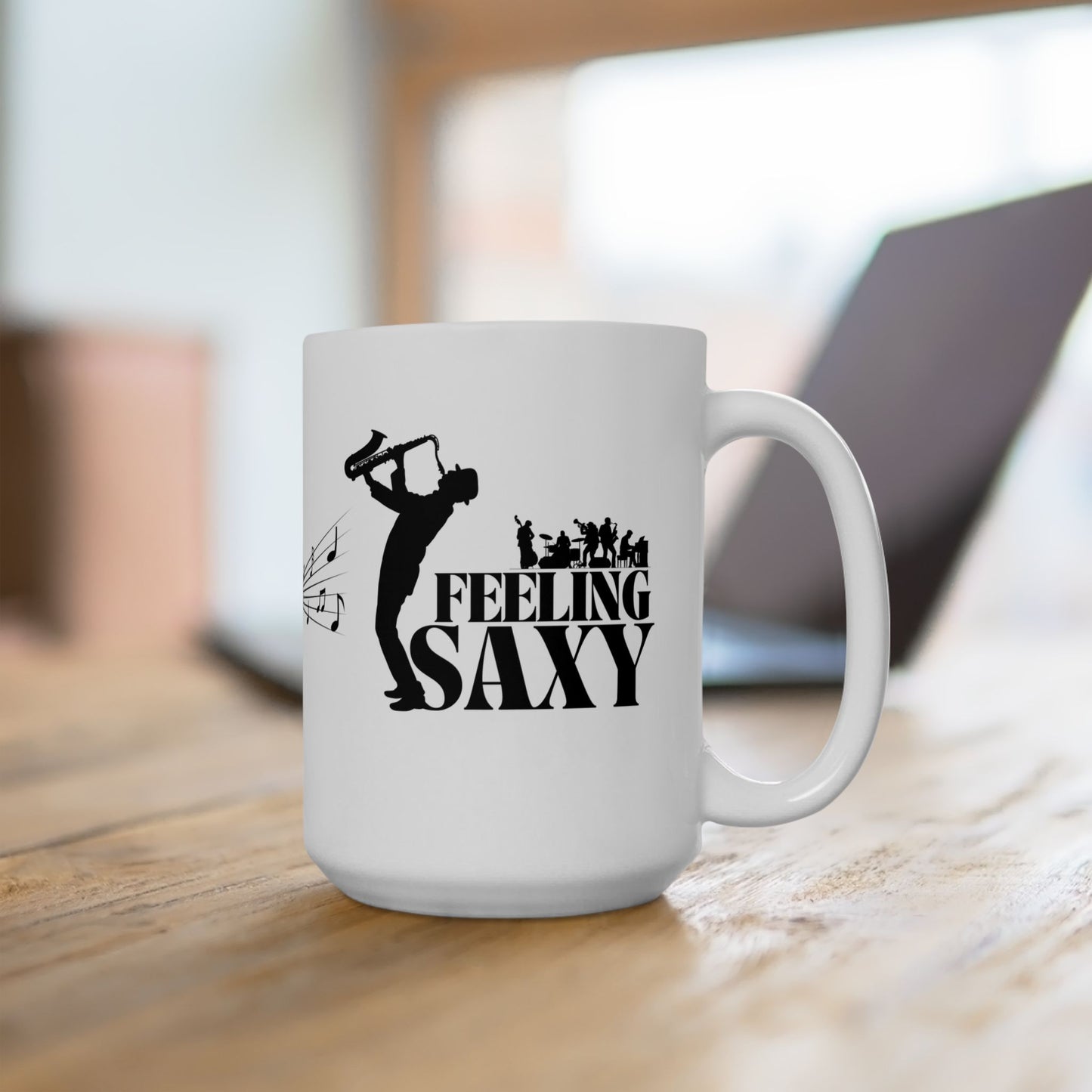 Feeling Saxy | Black Mug | White Mug (11oz, 15oz)