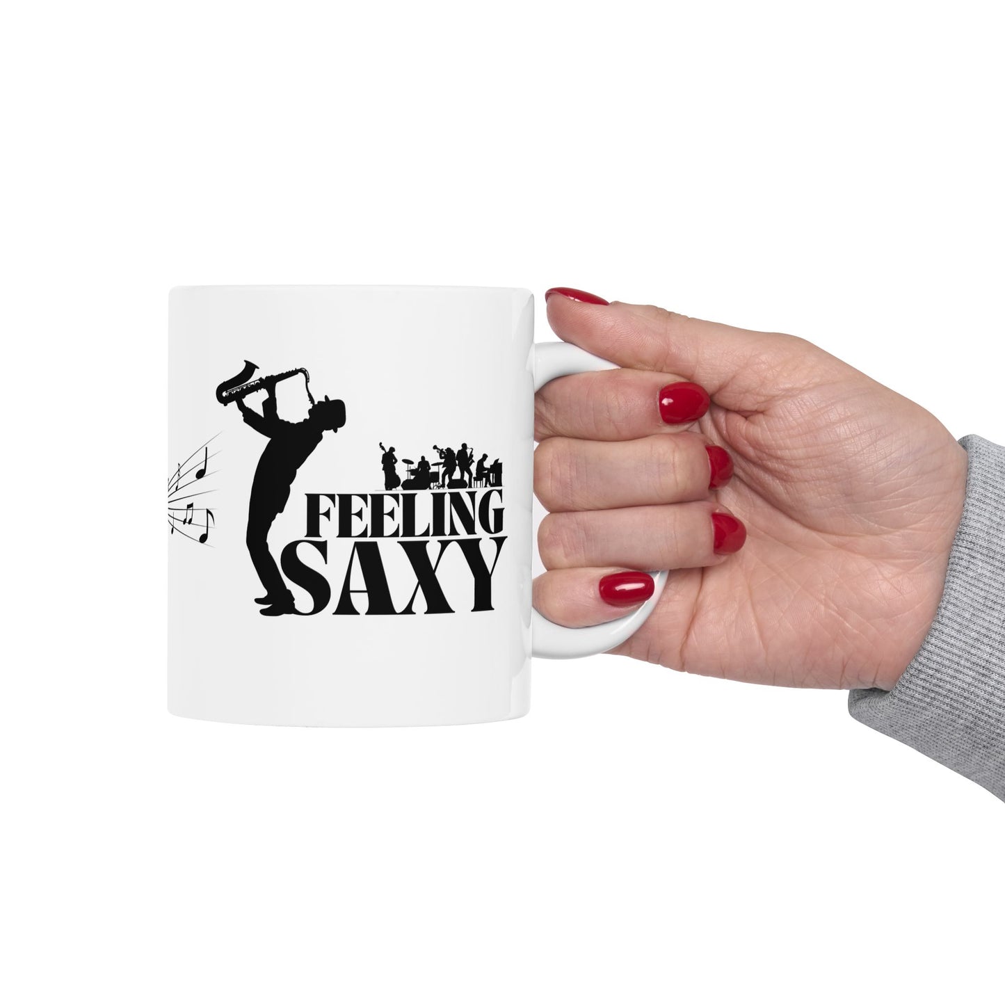 Feeling Saxy | Black Mug | White Mug (11oz, 15oz)
