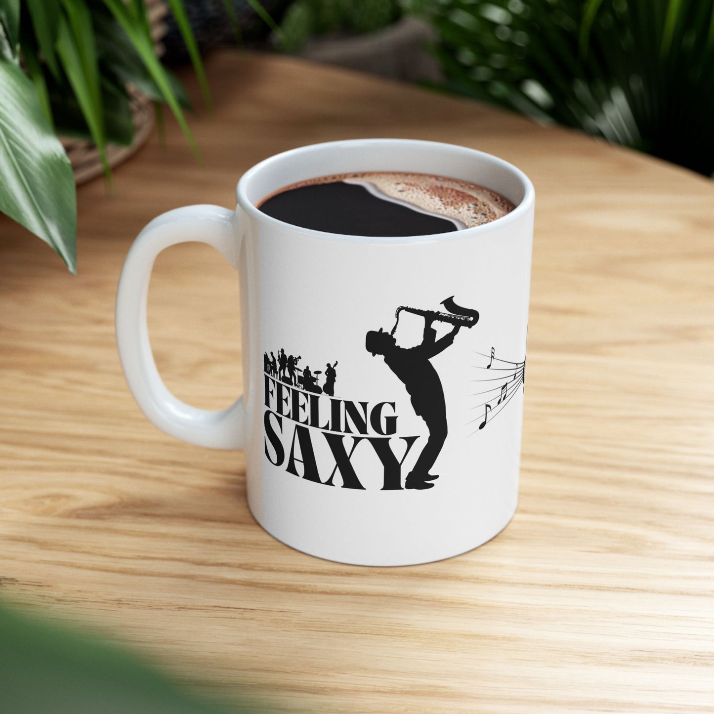 Feeling Saxy | Black Mug | White Mug (11oz, 15oz)