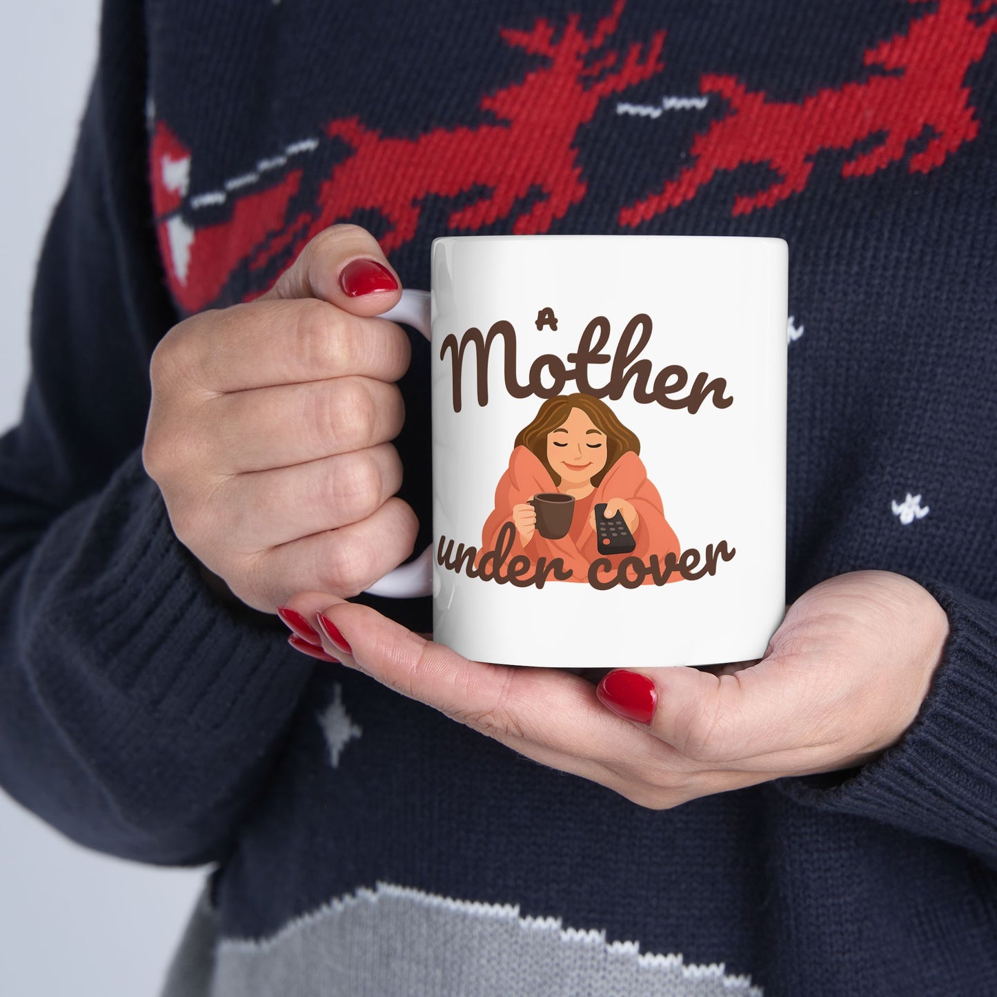Perfect Mother's Day Mug: Hilarious "Mother Under Cover" Design - She'll Love It!