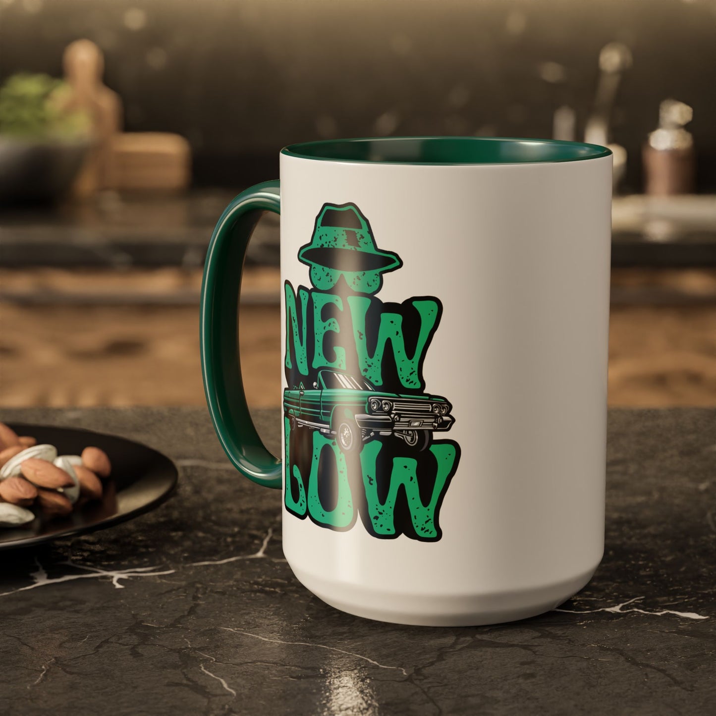 New Low | Green Accent Mug (11oz, 15oz)