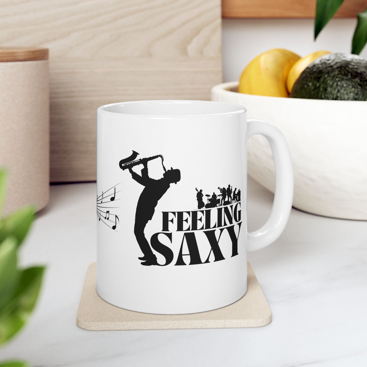 Feeling Saxy | Black Mug | White Mug (11oz, 15oz)