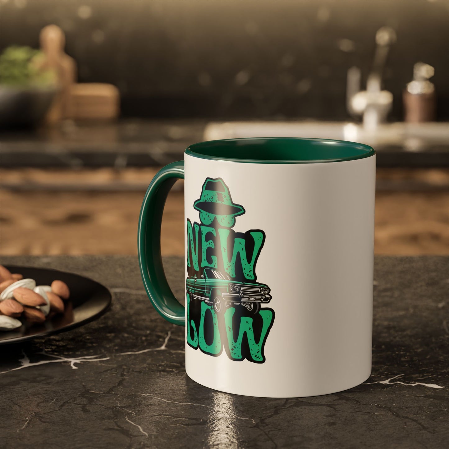 New Low | Green Accent Mug (11oz, 15oz)