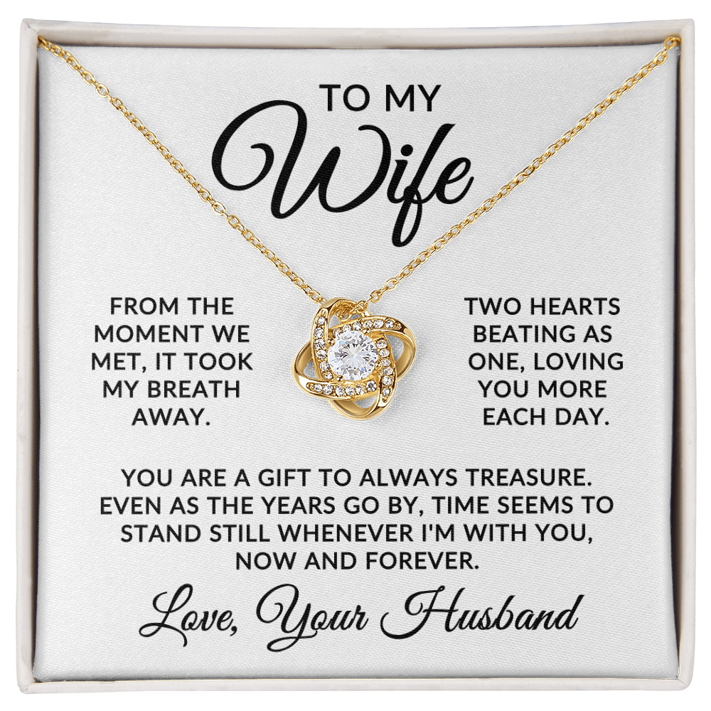 To My Wife | At First Sight (Love Knot Necklace)