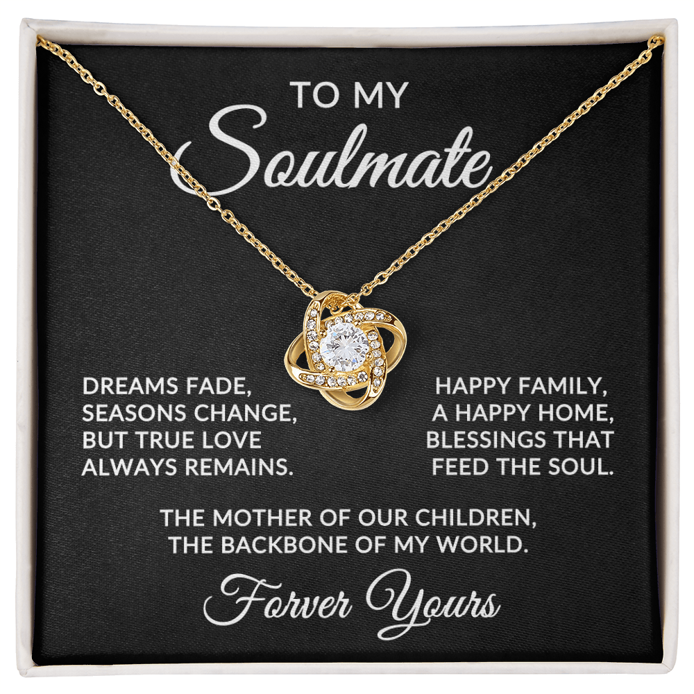 To My Soulmate | True Love (Forever Love Necklace)