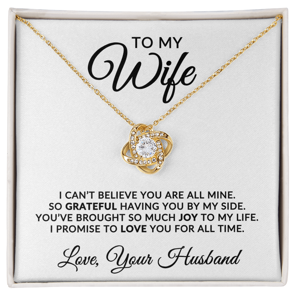 To My Wife | For All Time (Love Knot Necklace)