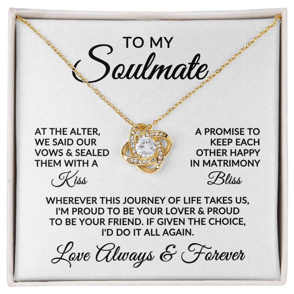 To My Soulmate | Love Story (Love Knot Necklace)