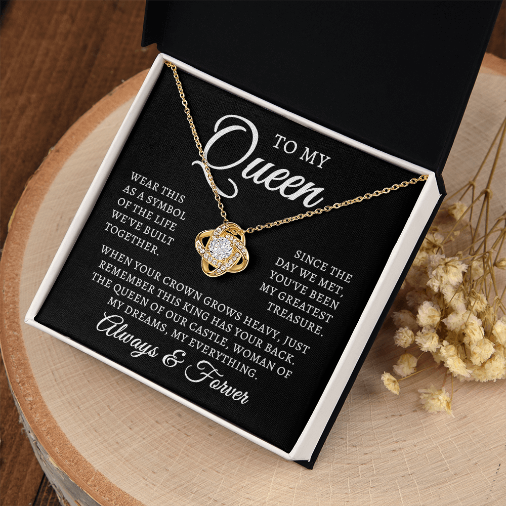 To My Queen | Queen Of Castle (Love Knot Necklace)