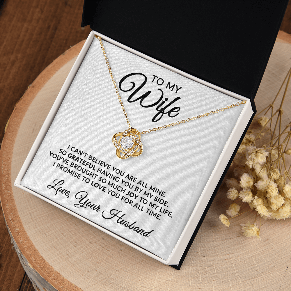 To My Wife | For All Time (Love Knot Necklace)