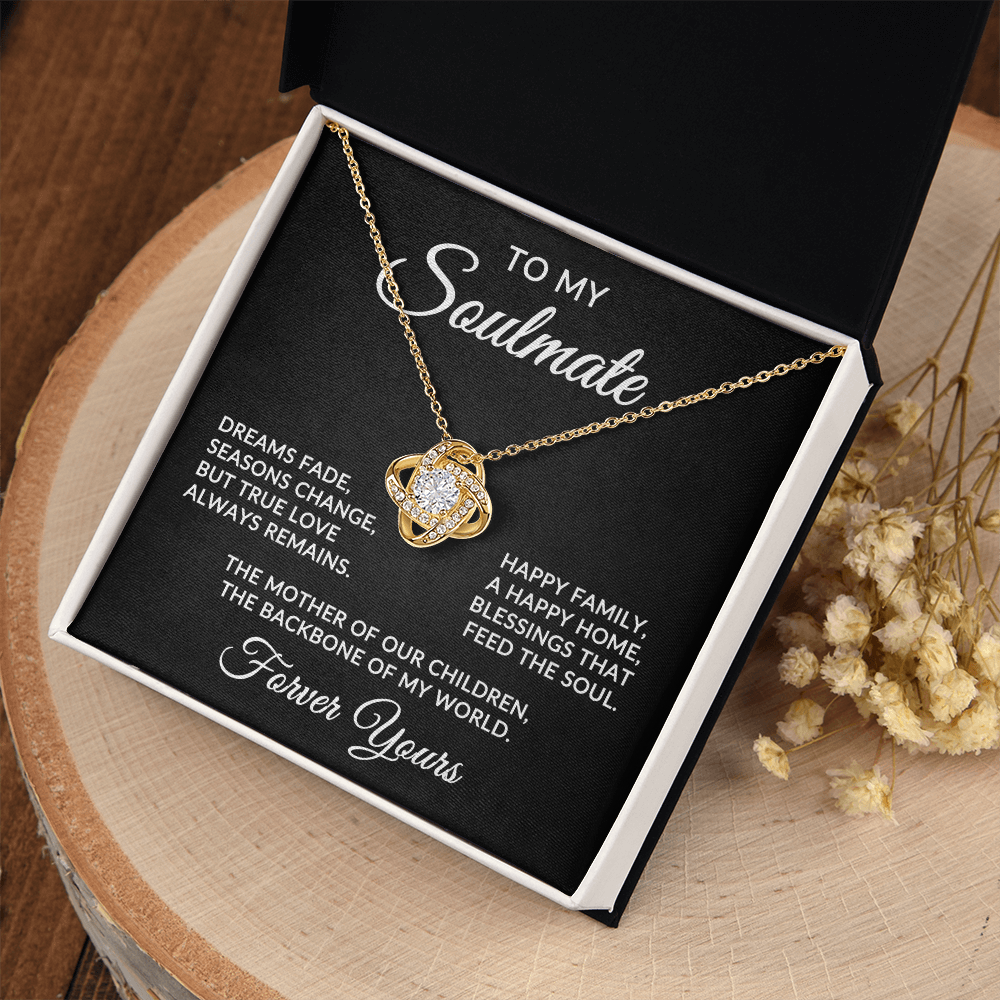 To My Soulmate | True Love (Forever Love Necklace)