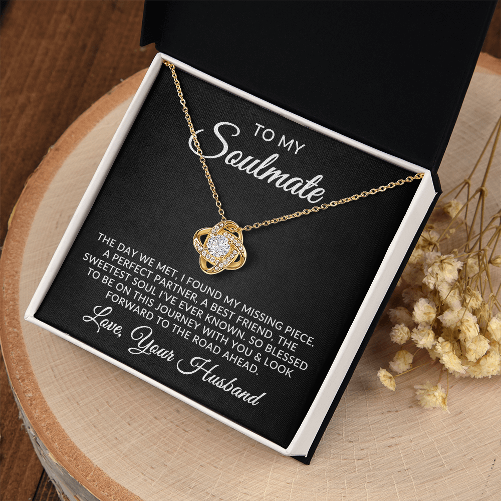 To My Soulmate | Missing Piece (Love Knot Necklace)