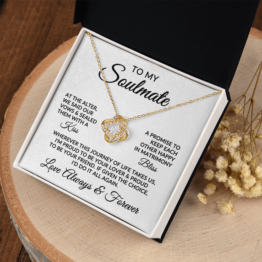 To My Soulmate | Love Story (Love Knot Necklace)