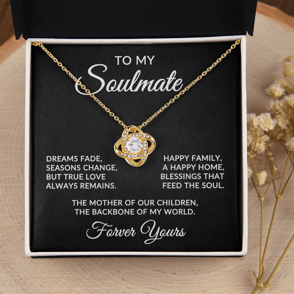 To My Soulmate | True Love (Forever Love Necklace)