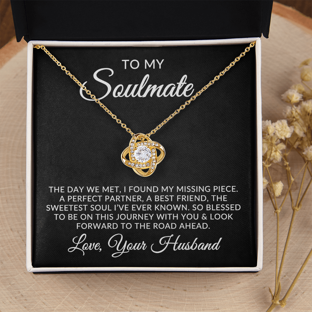 To My Soulmate | Missing Piece (Love Knot Necklace)