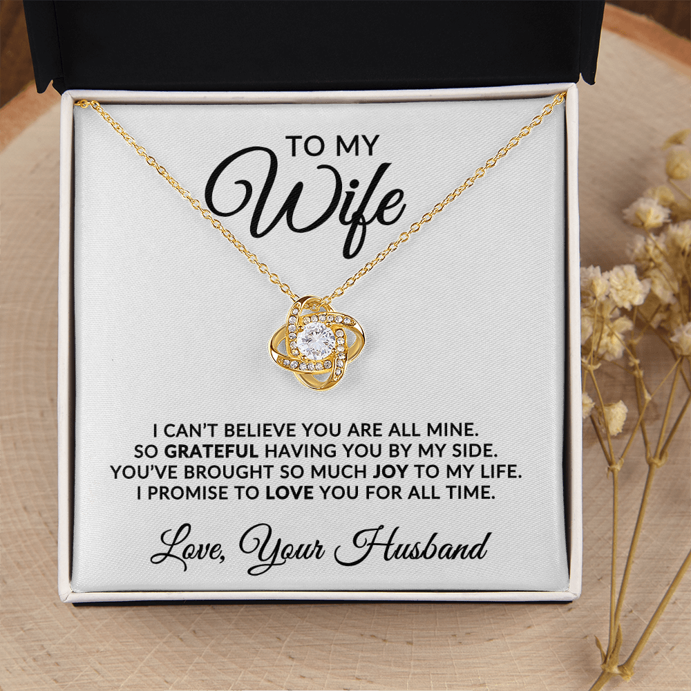 To My Wife | For All Time (Love Knot Necklace)