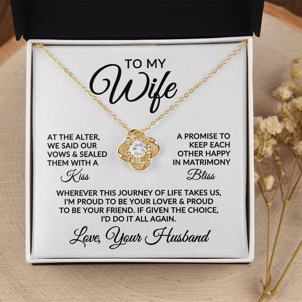 To My Wife | Love Story (Love Knot Necklace)