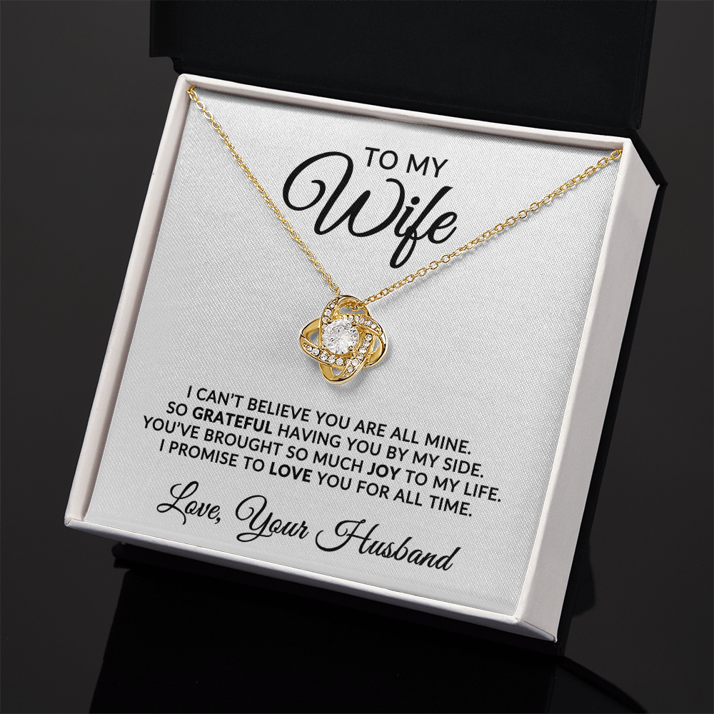 To My Wife | For All Time (Love Knot Necklace)