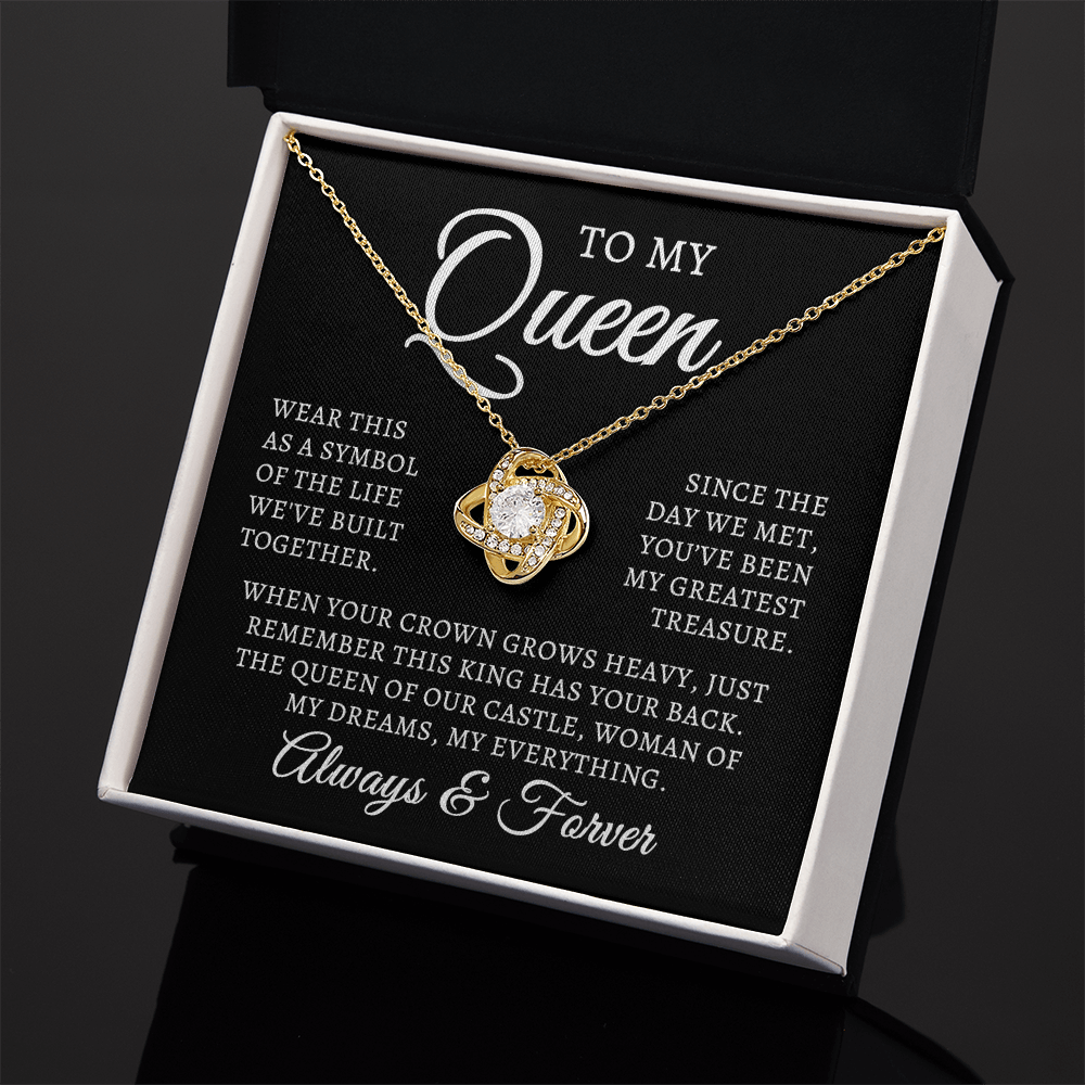 To My Queen | Queen Of Castle (Love Knot Necklace)