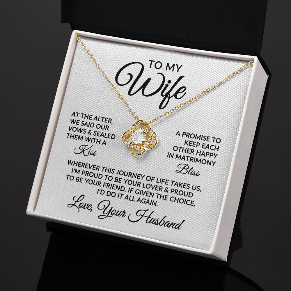 To My Wife | Love Story (Love Knot Necklace)