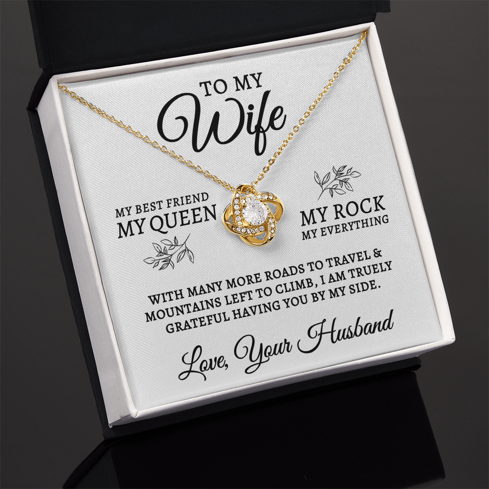 To My Wife | My Rock (Love Knot Necklace)