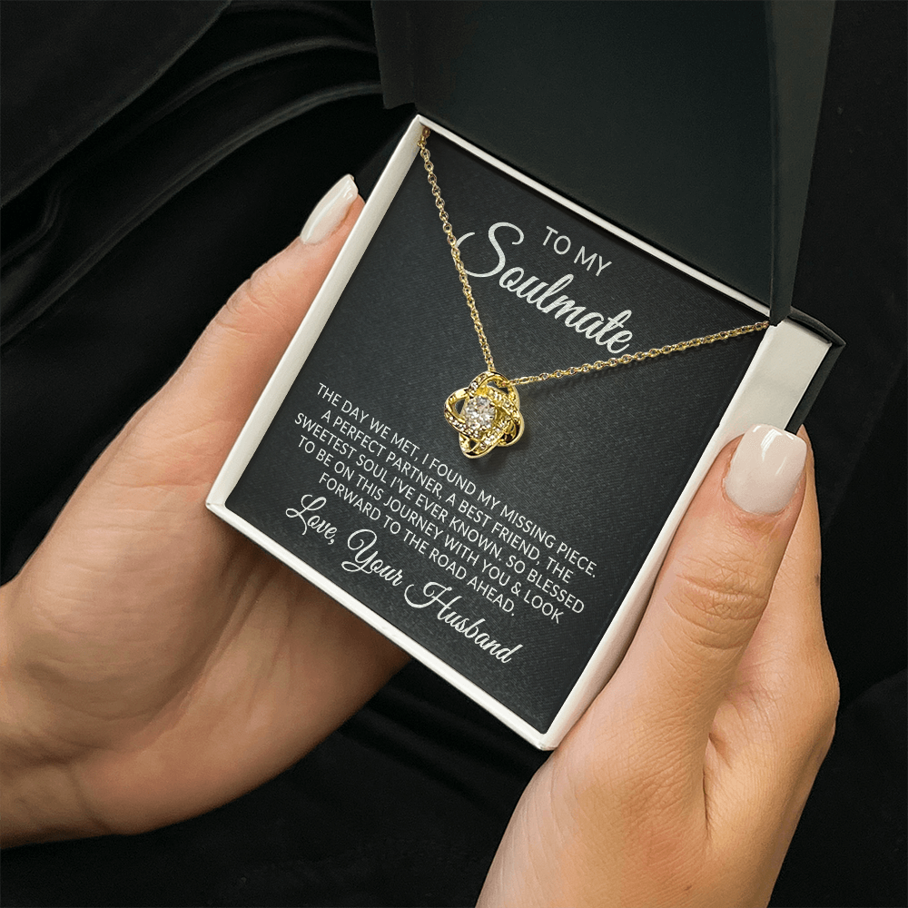 To My Soulmate | Missing Piece (Love Knot Necklace)