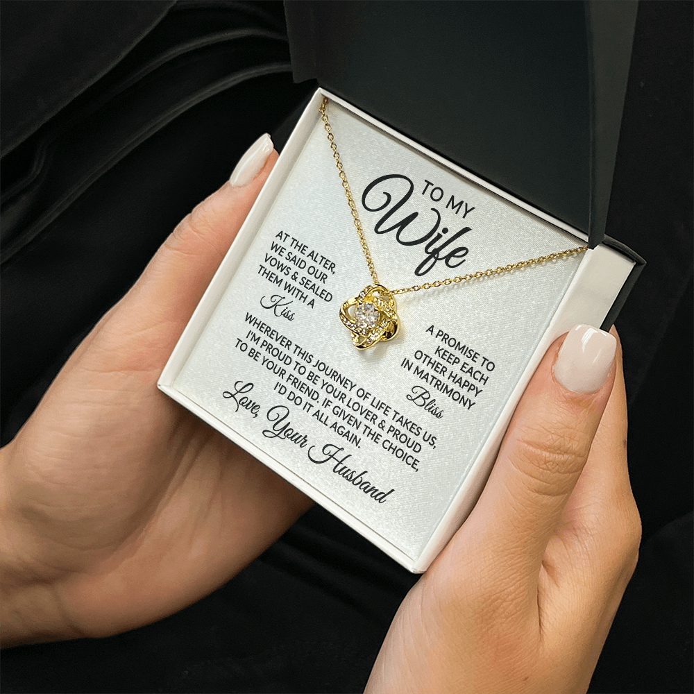To My Wife | Love Story (Love Knot Necklace)