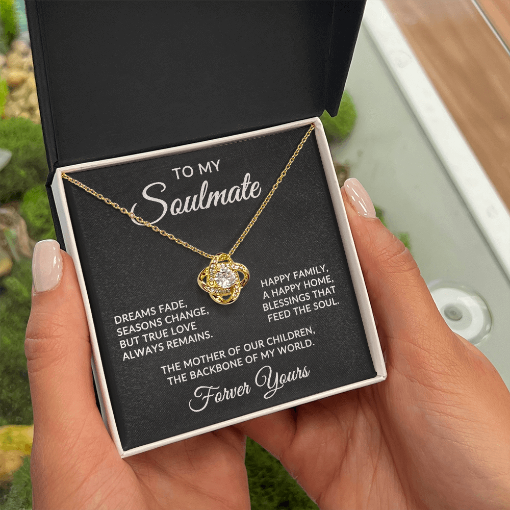 To My Soulmate | True Love (Forever Love Necklace)
