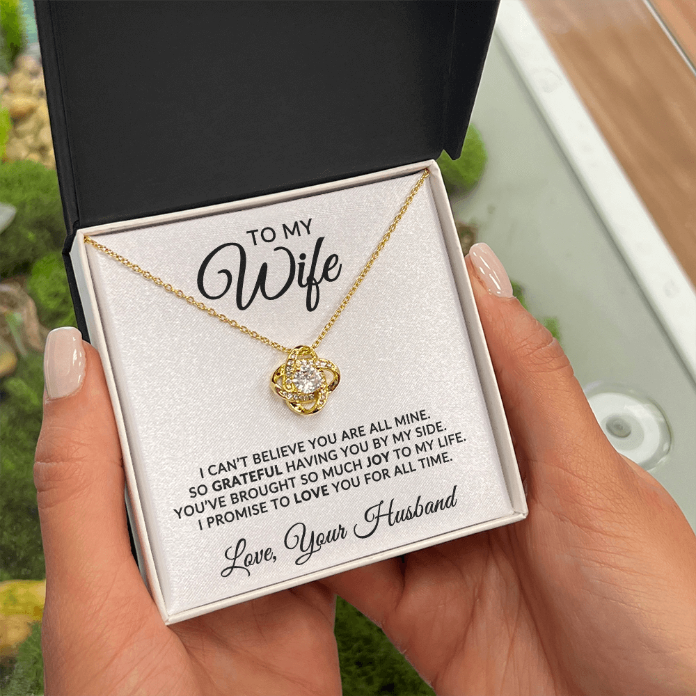 To My Wife | For All Time (Love Knot Necklace)