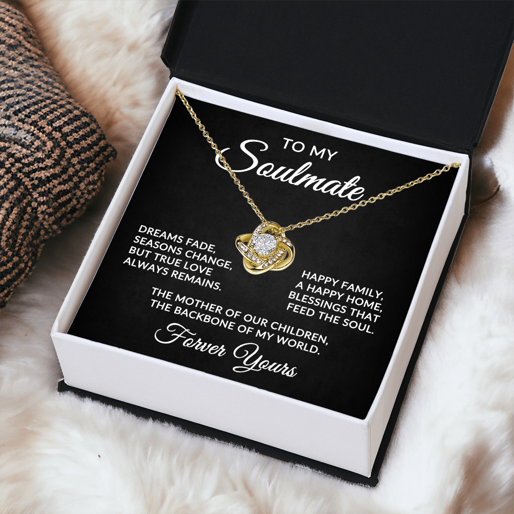 To My Soulmate | True Love (Forever Love Necklace)