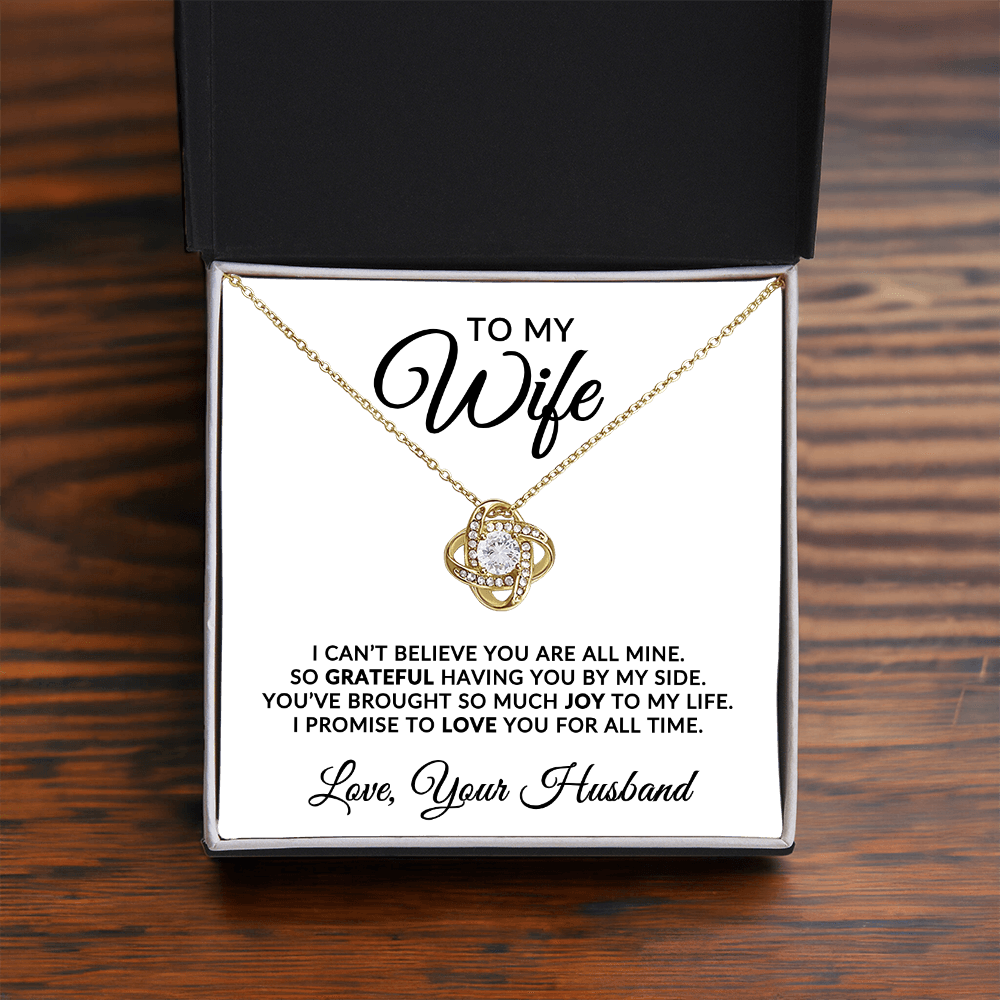 To My Wife | For All Time (Love Knot Necklace)