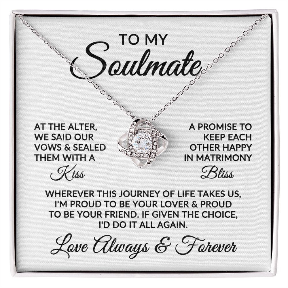 To My Soulmate | Love Story (Love Knot Necklace)