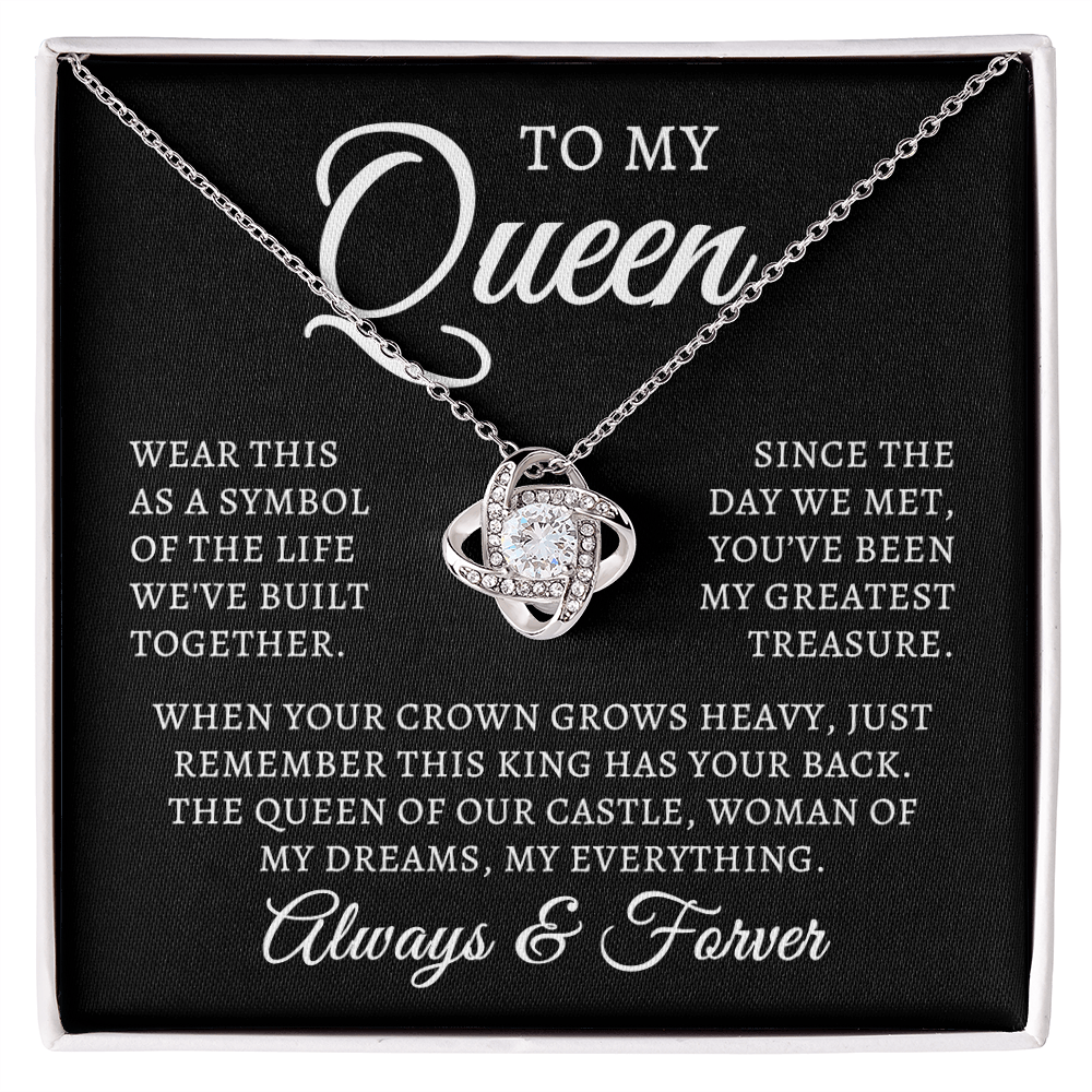 To My Queen | Queen Of Castle (Love Knot Necklace)