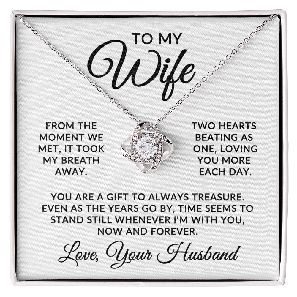 To My Wife | At First Sight (Love Knot Necklace)
