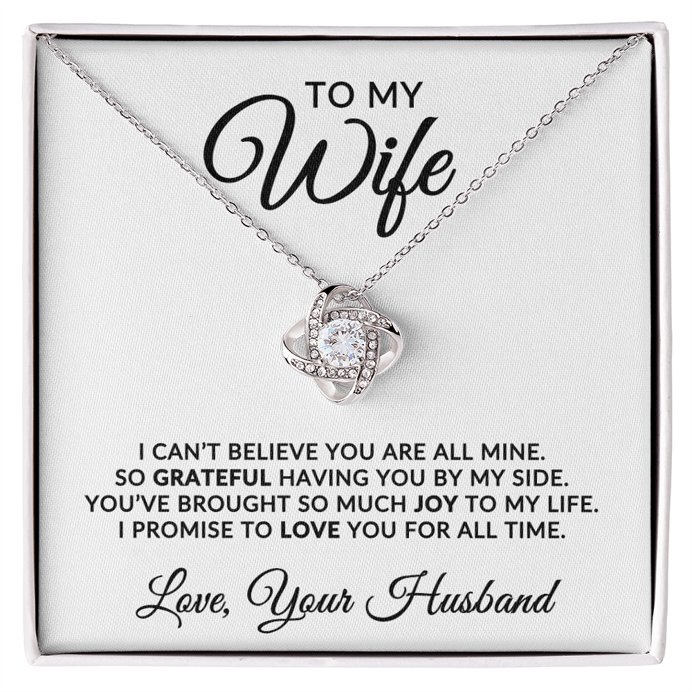 To My Wife | For All Time (Love Knot Necklace)