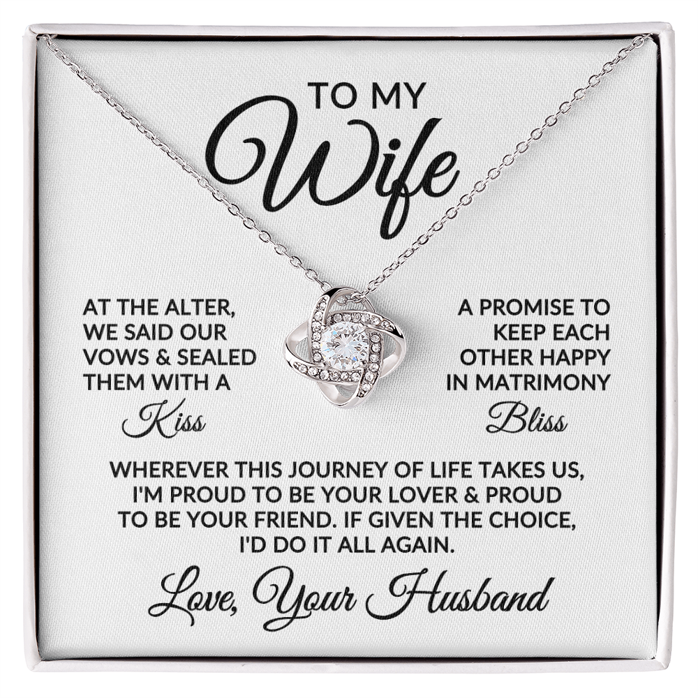 To My Wife | Love Story (Love Knot Necklace)
