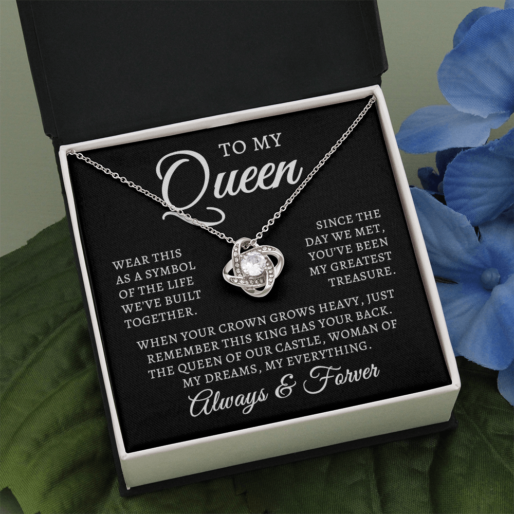 To My Queen | Queen Of Castle (Love Knot Necklace)