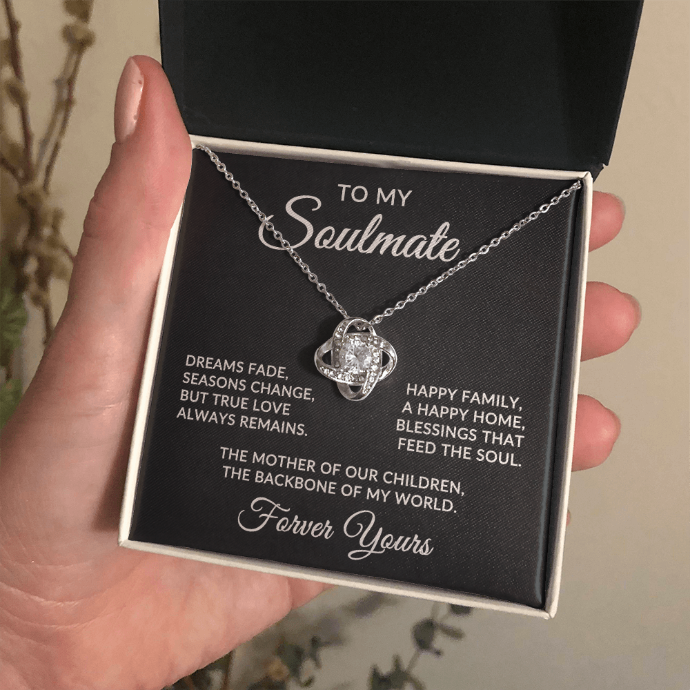 To My Soulmate | True Love (Forever Love Necklace)