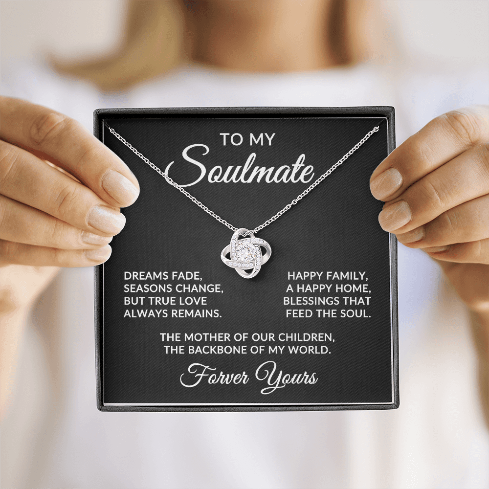 To My Soulmate | True Love (Forever Love Necklace)