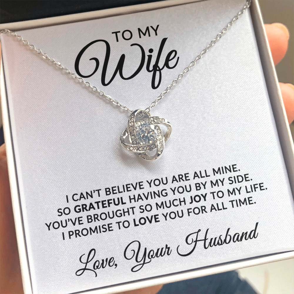 To My Wife | For All Time (Love Knot Necklace)