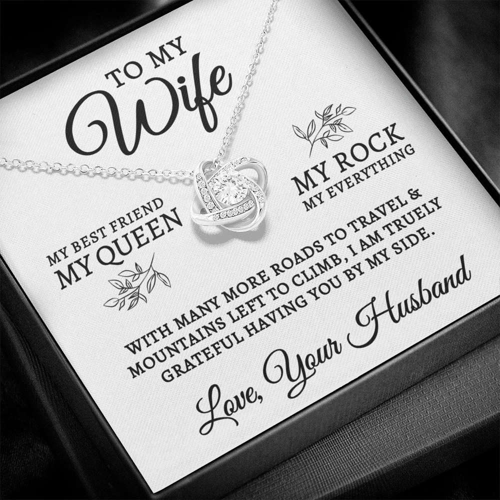 To My Wife | My Rock (Love Knot Necklace)