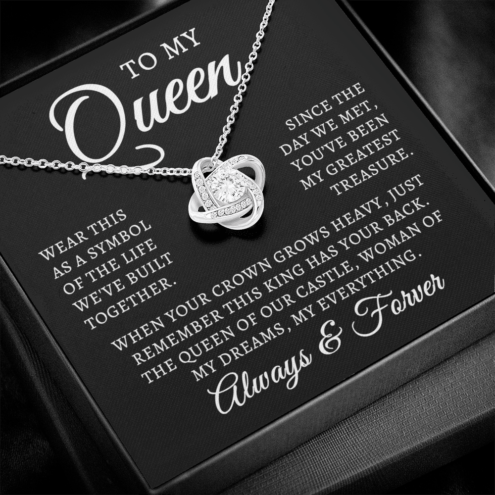 To My Queen | Queen Of Castle (Love Knot Necklace)