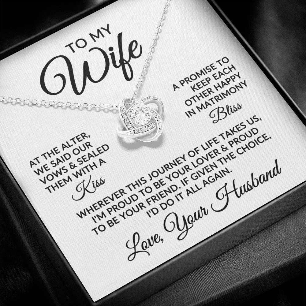 To My Wife | Love Story (Love Knot Necklace)