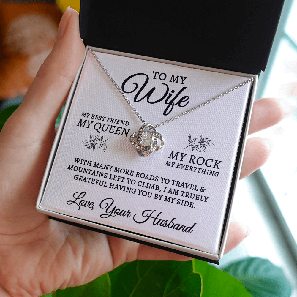 To My Wife | My Rock (Love Knot Necklace)