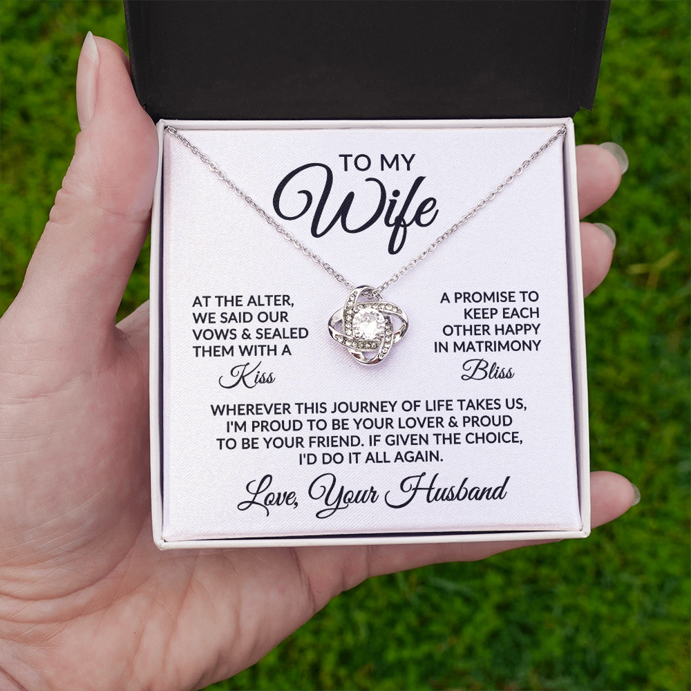 To My Wife | Love Story (Love Knot Necklace)