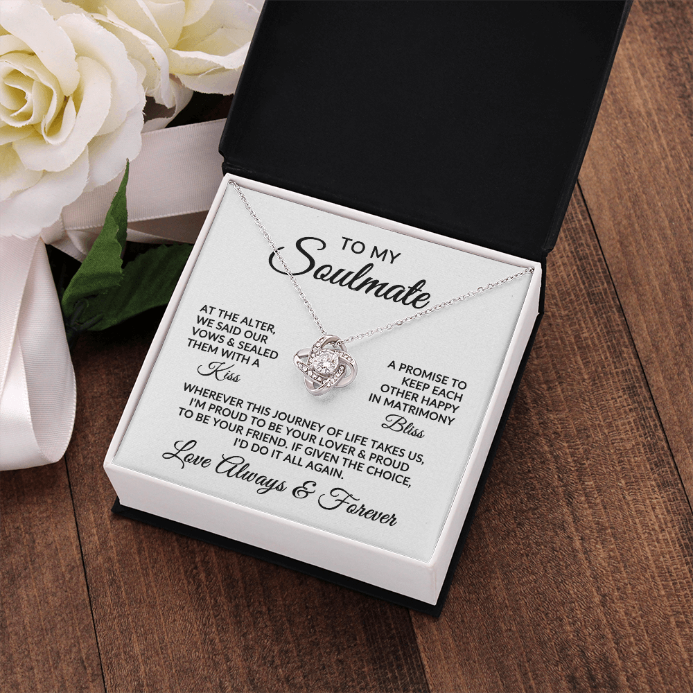 To My Soulmate | Love Story (Love Knot Necklace)