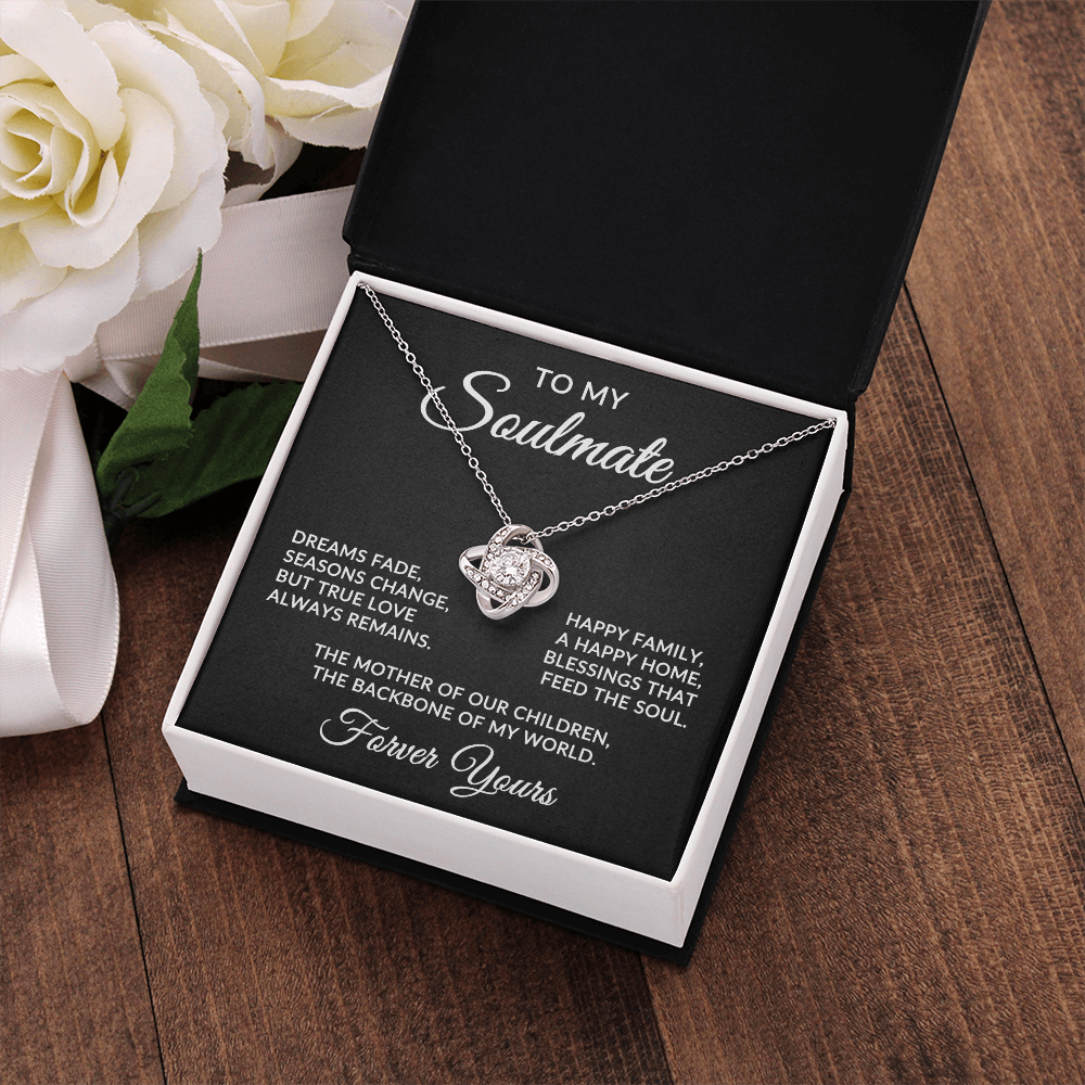 To My Soulmate | True Love (Forever Love Necklace)